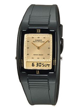 新品CASIOカシオ AQ47-9E アナデジ ゴールド海外モデル 人気