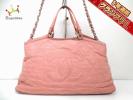 CHANEL(シャネル) ショルダーバッグ マトラッセ ピンク レザー