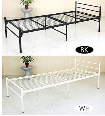 アイアンベッド★シンプルが一番！パイプベッド　シングル