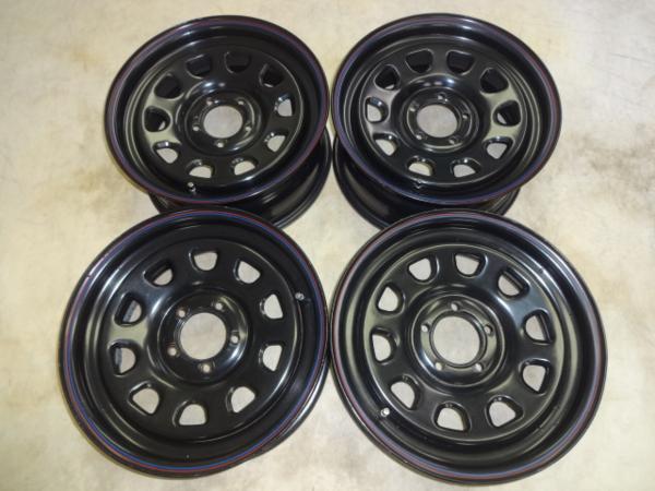 デイトナブラック 7J-16 off+35 pcd114.3/5H ホイールのみ4本