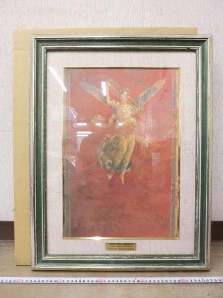 K04769ポンペイ壁画 三脚釜のを持つ勝利の女神 工芸画 49/300