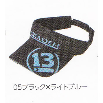 ブリーデン クールドライサンバイザーブラックXLTブルー新品即決