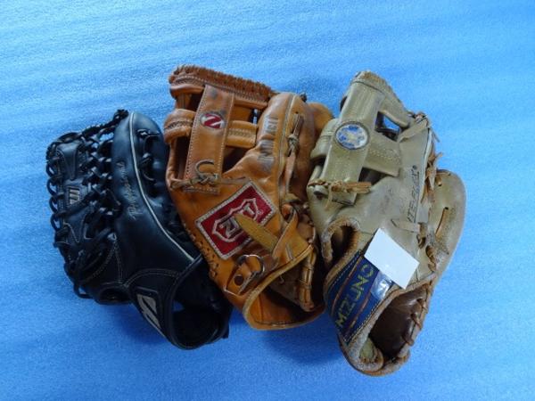Z 軟式野球用グローブ 絶版80年代製ミズノ/ゼット 内野手? 3点(内野手