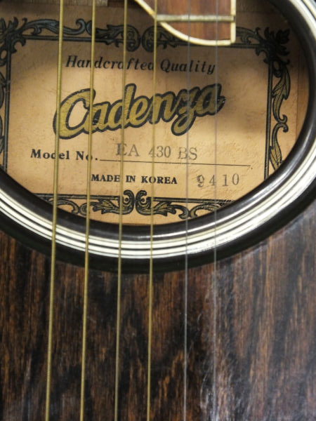 ☆cadenza EA 430 BS エレアコギター☆現状品☆(本体)｜売買された
