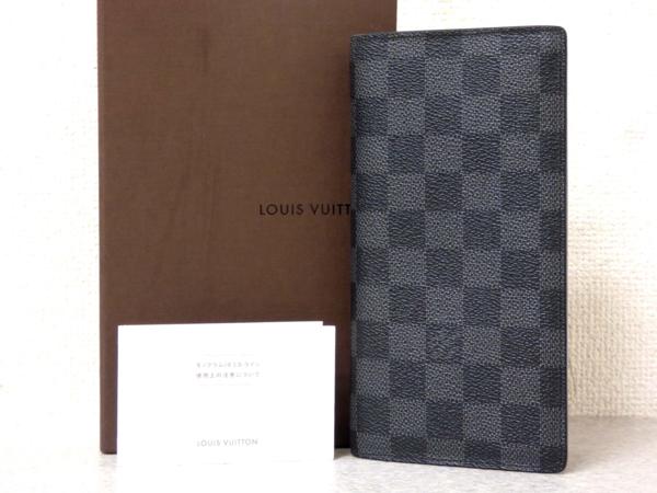 9119ヴィトン本物ダミエグラフィットブラザ長財布11年N62665