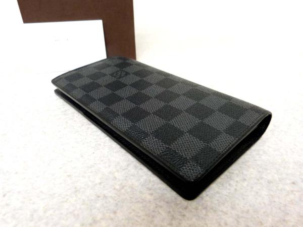 9119ヴィトン本物ダミエグラフィットブラザ長財布11年N62665