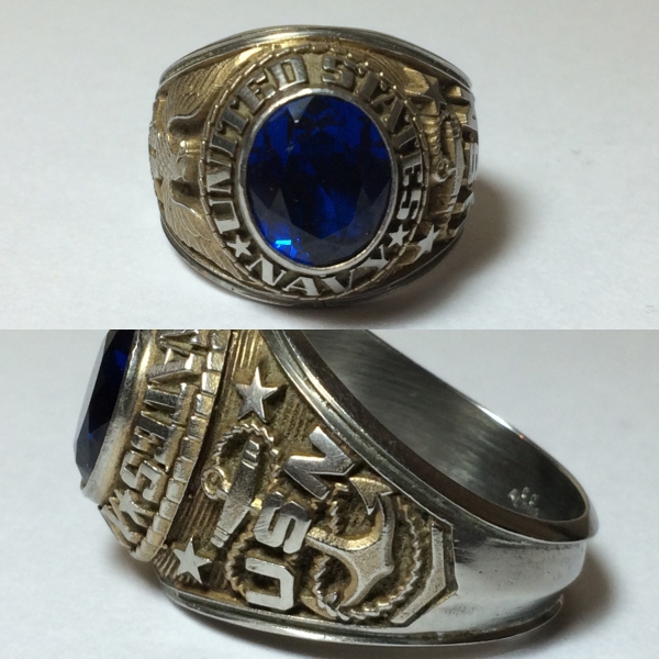 USN NAVY アメリカ海軍 リング 指輪●アメリカ製 27号