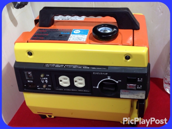 【デンヨー】100ｖ携帯用:発電機☆イベント:キャンプに☆中古品