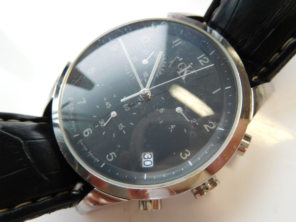 1円～used カルバンクライン クォーツ 動作確認済(ウ-27N)