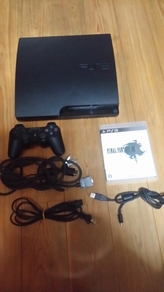 PS3本体 CECH-3000B 320GB ブラック FF13付属 動作確認済