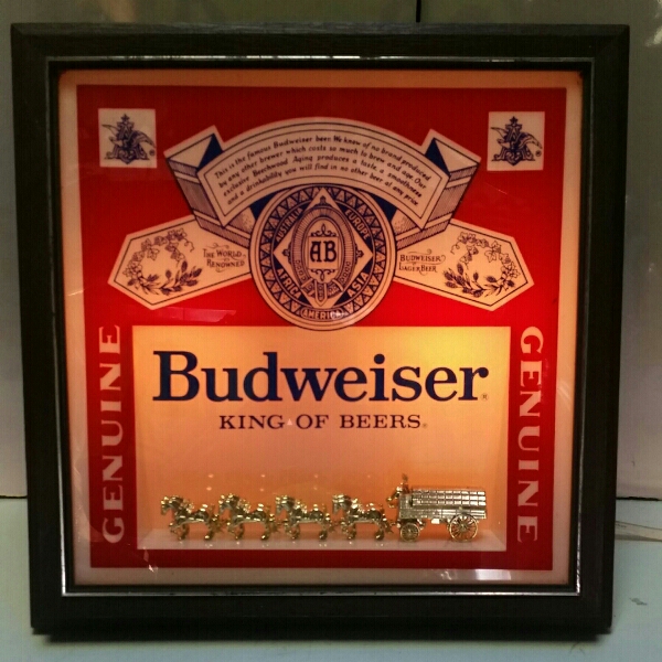 ネオン】Budweiser☆バドワイザー ディスプレイ 電飾 看板