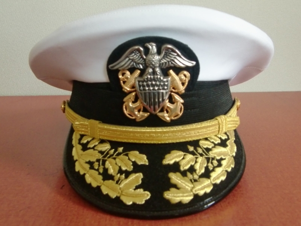アメリカ海軍将校 制帽（精密複製） 新品同様 アメリカ海軍 米海軍 将官提督 制帽 US NAVY 【公式通販】