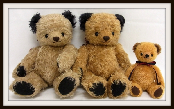 テディベア アーティスト◆渡邉かほる様 3体/作家/36cm/1/さ1-44