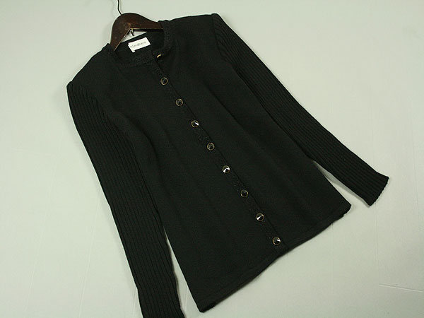 C26★美品！日本製！YSLイヴサンローラン カーディガンM