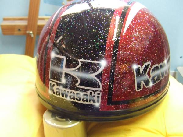 人気！三つボタン！新品！カスタムコルク半 黒赤！kawasaki！！ コルク