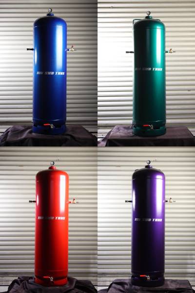 エアーサブタンク　118L　キャスター付き 予備タンク 色選択　◆