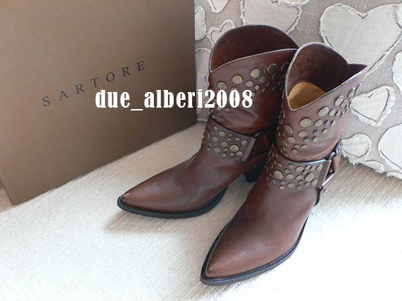 SARTORサルトルスタッズウエスタンブーツドゥーズィエムクラス