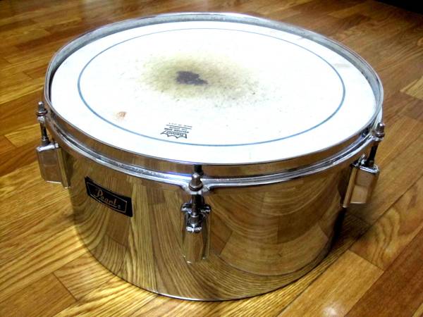 レア☆70s Pearl ブラス製ティンバレス 14x6.5 クローム☆日本製 