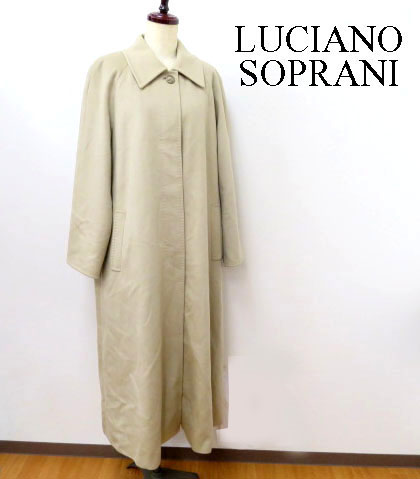 上質◇ルチアーノソプラーニ カシミヤ100% 超ロング丈コート LUCIANO 