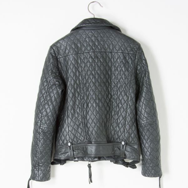 美品 kemit ケミット レザーライダース グレー 40 b9c066WMN