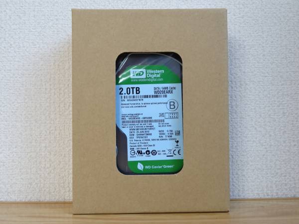 WESTERN DIGITAL WD20EARX [2TB SATA600] WD Green