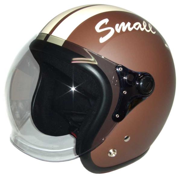 ジェットヘルメット スモールジョン マットブラウン/アイボリー