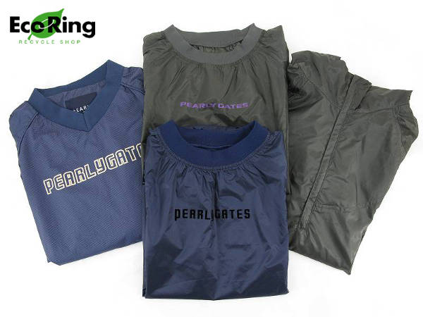 1円 美品有 パーリーゲイツ 女性 ナイロン トップス 計4点 AK529