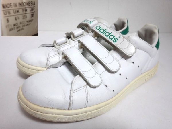 ○アディダス スタンスミス ベルクロ US5 23cm j24