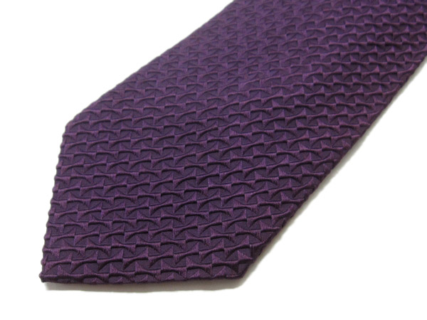 1円 美品 ポールスミス Paul Smith パープルシルク ネクタイ 紫