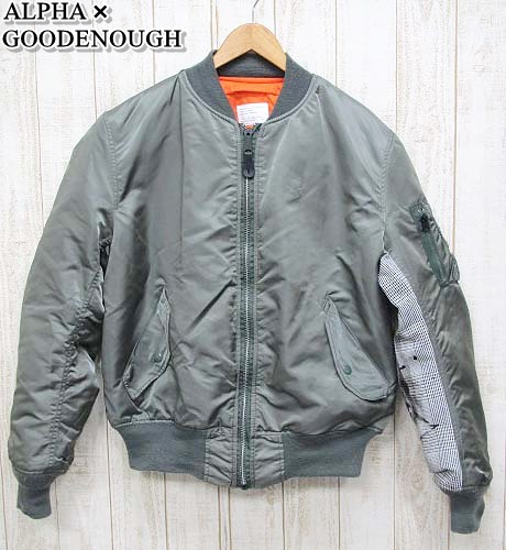 ALPHA ×GOODENOUGH グッドイナフ×EC×TOMO MA-1ジャケット L