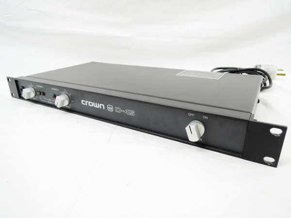 訳有 CROWN D 45 プリメイン アンプ パワーアンプ D-45N1507833