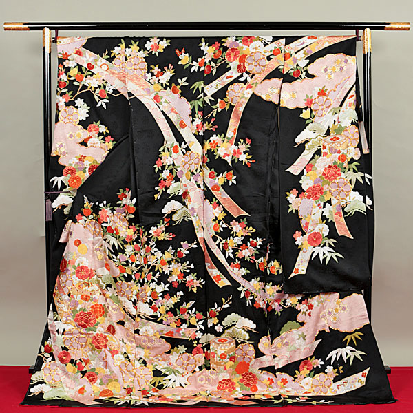 【和遊館】EFx155　仕立付！超豪華手刺繍紋綸子生地最高級お振袖