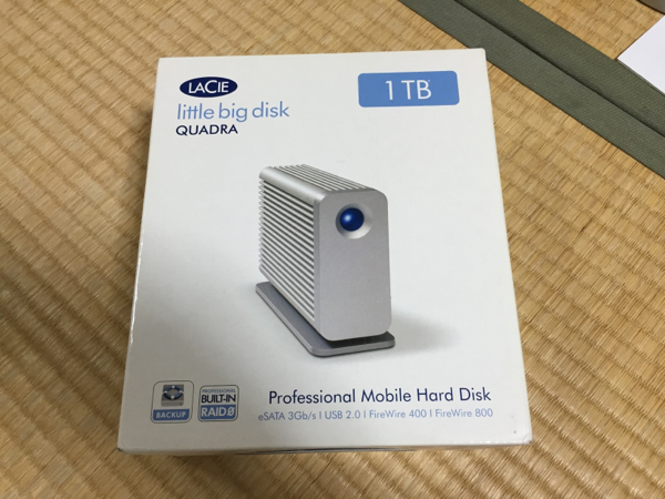 Lacie Little Big DriveQuadra 1TB 動作品！