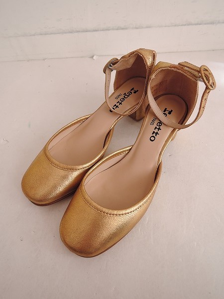 repettoレペット*アンクルストラップパンプス36/23*シューズ1015