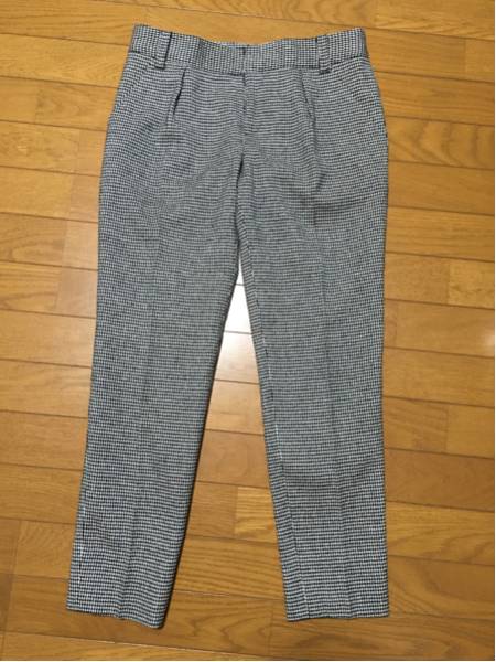 ビアッジョブルー 秋冬 ウール チェック パンツ M