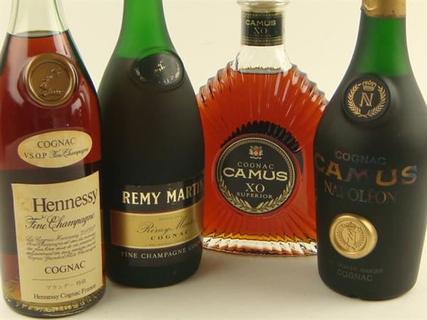 ヘネシー レミーマルタン カミュ ブランデー 4本セット酒