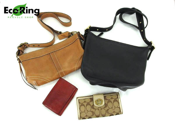 1円 難有品有 コーチ 財布 レザー バッグ 等計4点 BS774