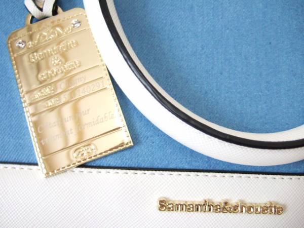 73☆新品同様サマンサタバサ＆シュエットツートン2WAYバッグ