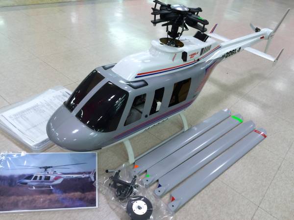 4枚ローターヘッド BELL206L-A ロングレンジャー60 完成機