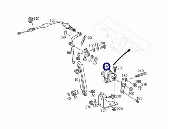 W210 Eクラス W202 Cクラス／HELLA製 アクセルペダルセンサー