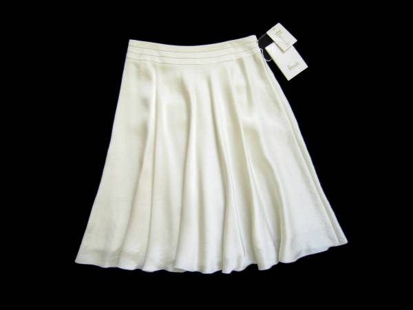 新品★Harrodsハロッズ*サーキュラースカート パールホワイト1