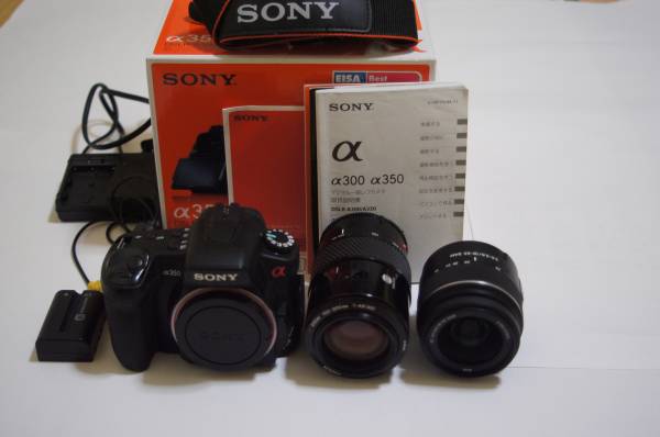 SONY DSLR-A350 □ α350 ソニー 美品 ダブルレンズセット Sony 