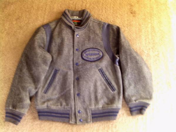 旧マクレガーショールカラースタジャン牛革日本製/VANJACJプレス