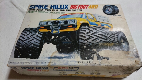 値下げアオシマ1/24スパイクハイラックスビッグフット激レア！？
