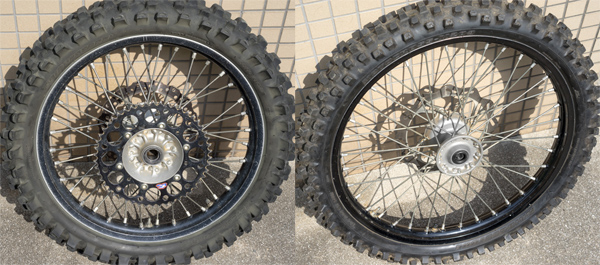 KX250F 前後ホイールセット スペアホイール/タイヤ