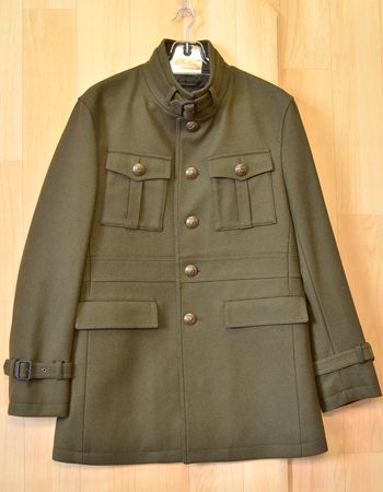 バーバリーブラックレーベル スタンドカラーコートL★TL459