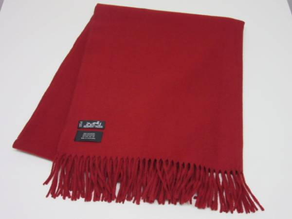 ☆HERMES/エルメス カシミア ストール レッド系 美品☆ ,☆HERMES