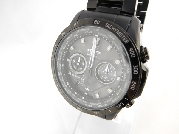 美品 CASIO EDIFICE EQW-T1010 カシオ ソーラー 腕時計 K1615043 CASIO 