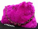 【CHANELシャネル】ファー★チェーンショルダーバッグ★ピンク★