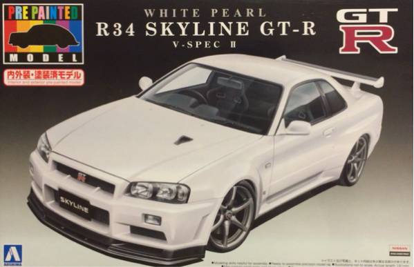 R34 プリペイントモデル 1⁄24 GT-R スカイライン アオシマ II 